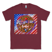 Burgundy American babe Classic Tee - TumblerDesignByShophia