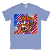 Colony Blue American babe Classic Tee - TumblerDesignByShophia