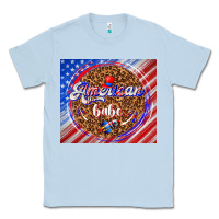 Dusty Blue American babe Classic Tee - TumblerDesignByShophia