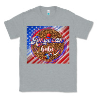 Heather Grey American babe Classic Tee - TumblerDesignByShophia
