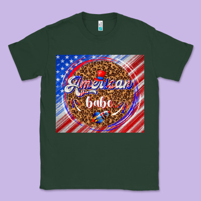 American Babe Classic Tee Designed By Tumblerdesignbyshophia