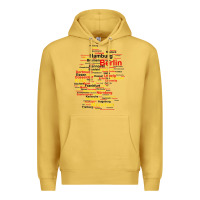 Antique Gold germany map silhouette towns cities flag berlin travel t shirt Premium Hoodie - maiPhamDesign