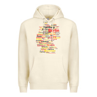 Germany Map Silhouette Towns Cities Flag Berlin Travel T Shirt Premium Hoodie | Teevron