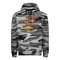 Slate Camo germany map silhouette towns cities flag berlin travel t shirt Premium Hoodie - maiPhamDesign