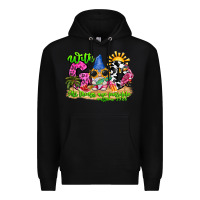 Black with god all things are possible summer Premium Hoodie - CowhideDigitalArt