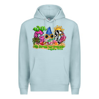 Blue Mist with god all things are possible summer Premium Hoodie - CowhideDigitalArt