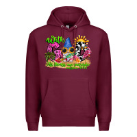 Burgundy with god all things are possible summer Premium Hoodie - CowhideDigitalArt