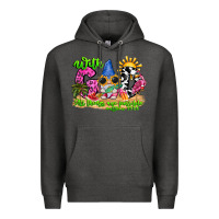 Charcoal Heather with god all things are possible summer Premium Hoodie - CowhideDigitalArt