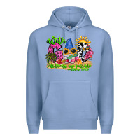 Colony Blue with god all things are possible summer Premium Hoodie - CowhideDigitalArt