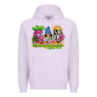 Lilac with god all things are possible summer Premium Hoodie - CowhideDigitalArt