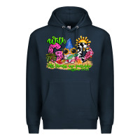 Navy with god all things are possible summer Premium Hoodie - CowhideDigitalArt