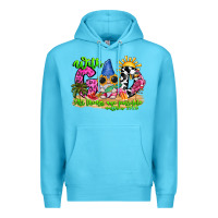 Ocean Blue with god all things are possible summer Premium Hoodie - CowhideDigitalArt