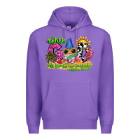 Purple with god all things are possible summer Premium Hoodie - CowhideDigitalArt