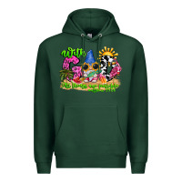 Sports Green with god all things are possible summer Premium Hoodie - CowhideDigitalArt