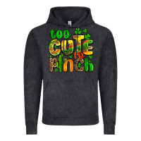 Vintage Black St. Patrick's too cute to pinch Vintage Hoodie - OliviaCreatesArt