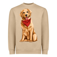 Mushroom golden retriever Heavyweight Sweatshirt - Artiststas
