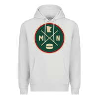 Dove Grey Classic Minnesota Hockey MN Outline Pullover Hoodie Premium Hoodie - maiPhamDesign