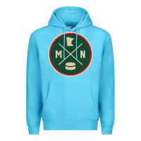 Ocean Blue Classic Minnesota Hockey MN Outline Pullover Hoodie Premium Hoodie - maiPhamDesign