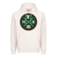Pale Pink Classic Minnesota Hockey MN Outline Pullover Hoodie Premium Hoodie - maiPhamDesign