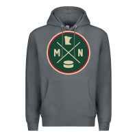 Rock Classic Minnesota Hockey MN Outline Pullover Hoodie Premium Hoodie - maiPhamDesign