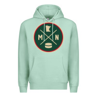 Seafoam Classic Minnesota Hockey MN Outline Pullover Hoodie Premium Hoodie - maiPhamDesign