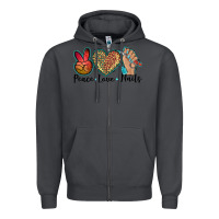 Smoke peace love nails Zipper Hoodie - BarkalooDesign