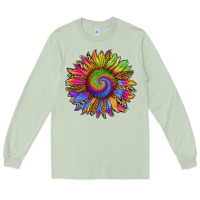 Matcha tie dye sunflower Long Sleeve Tee - RanaPortraitStore