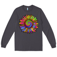 Smoke tie dye sunflower Long Sleeve Tee - RanaPortraitStore