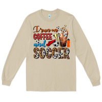 Mushroom I Run On Coffee And Soccer Frappe Long Sleeve Tee - FaDigitalArtStudio