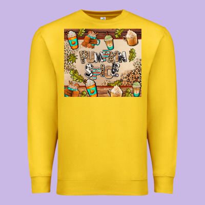 Pumpkin Spice Premium Sweatshirt Designed By Adodesignshop