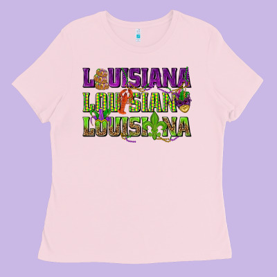 Louisiana Louisiana Louisiana Ladies Tee Designed By Howdyjamesfarm