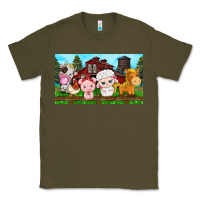 Army Green cute farm animals Classic Tee - TumblerDesignByShophia