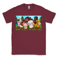Burgundy cute farm animals Classic Tee - TumblerDesignByShophia
