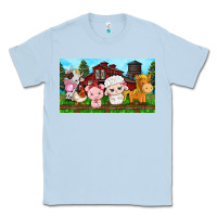 Dusty Blue cute farm animals Classic Tee - TumblerDesignByShophia