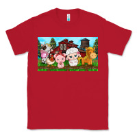Red cute farm animals Classic Tee - TumblerDesignByShophia