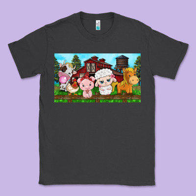 Cute Farm Animals Classic Tee Designed By Tumblerdesignbyshophia