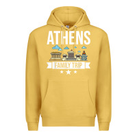 Antique Gold Athens Greece City Trip Skyline Map Travel Premium Hoodie - maiPhamDesign