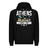 Athens Greece City Trip Skyline Map Travel Premium Hoodie | Teevron