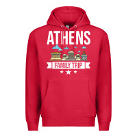 Cardinal Athens Greece City Trip Skyline Map Travel Premium Hoodie - maiPhamDesign
