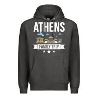 Charcoal Heather Athens Greece City Trip Skyline Map Travel Premium Hoodie - maiPhamDesign
