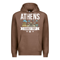 Chestnut Athens Greece City Trip Skyline Map Travel Premium Hoodie - maiPhamDesign