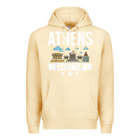 Pina Colada Athens Greece City Trip Skyline Map Travel Premium Hoodie - maiPhamDesign