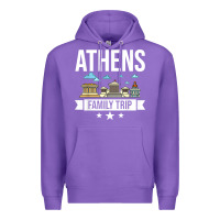 Purple Athens Greece City Trip Skyline Map Travel Premium Hoodie - maiPhamDesign