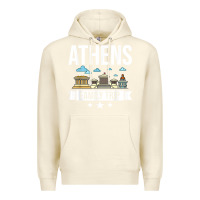 Sandshell Athens Greece City Trip Skyline Map Travel Premium Hoodie - maiPhamDesign