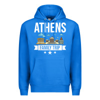 True Royal Athens Greece City Trip Skyline Map Travel Premium Hoodie - maiPhamDesign