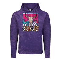 Cloud Purple western hey cowboy Vintage Hoodie - OliviaCreatesArt