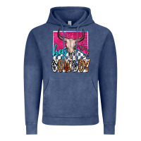 Vintage Denim western hey cowboy Vintage Hoodie - OliviaCreatesArt