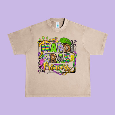 Mardi Gras Princess Urban Heavy Tee Designed By Oliviacreatesart