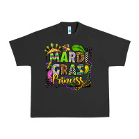 Pigment Black mardi gras princess Urban Heavy Tee - OliviaCreatesArt