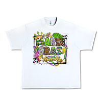 White mardi gras princess Urban Heavy Tee - OliviaCreatesArt